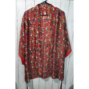 JOSIE Women's Size Small Kimono Asian Robe House Jacket Polyester Nightwear